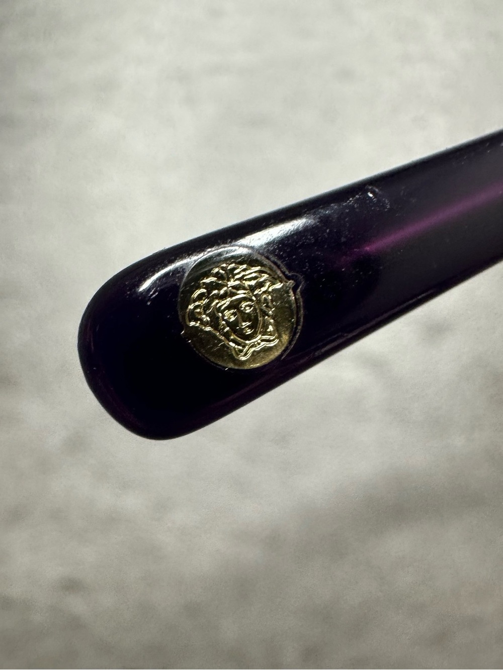 Versace Purple Gradient Oversized Women's Sunglasses - Picture 3 of 9